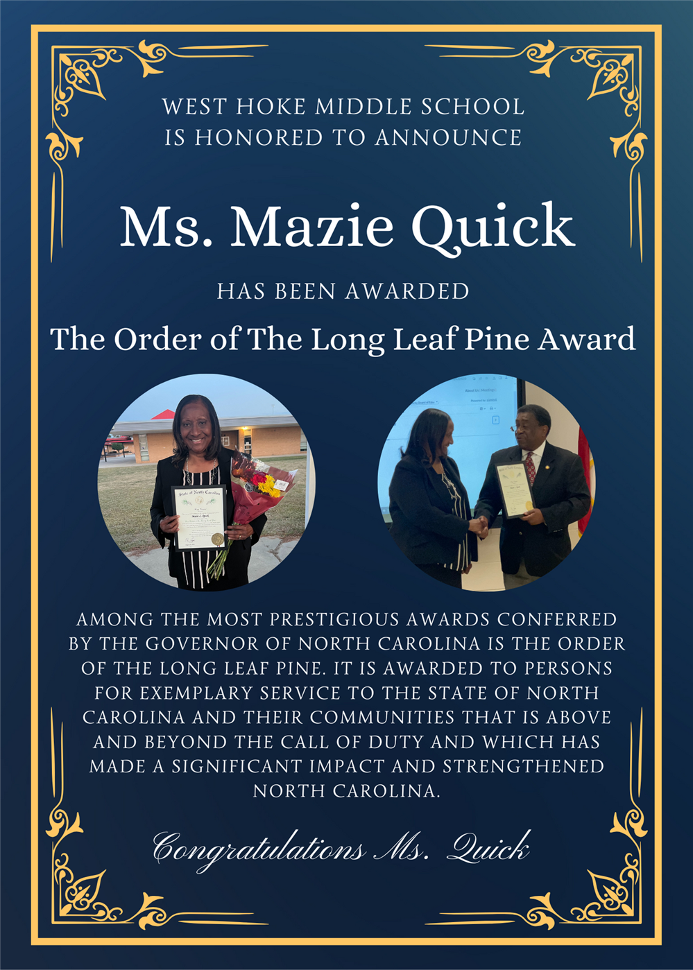 long leaf pine award